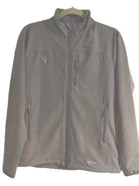 Marmot Women's SZ L Gray Tempo Jacket Breathable Water Resistant Full Zip